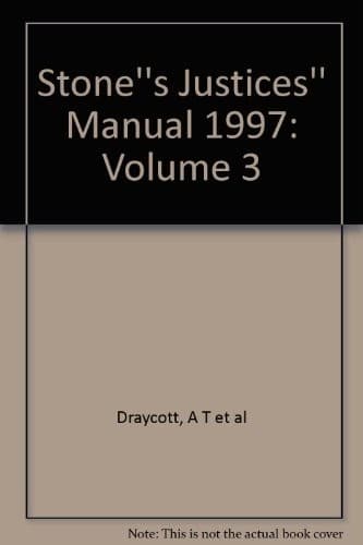 Stones Justices' Manual