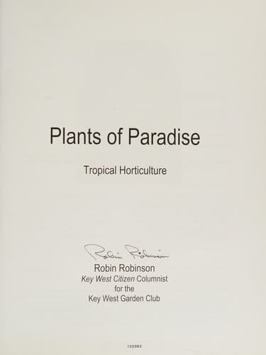 Plants of paradise