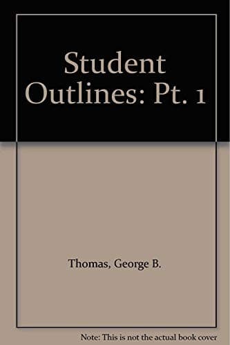Thomas' Calculus, Early Transcendentals