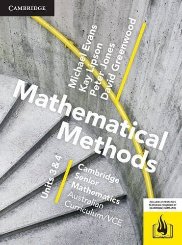 CSM VCE Mathematical Methods Units 3 and 4 Print Bundle (Textbook and Hotmaths)