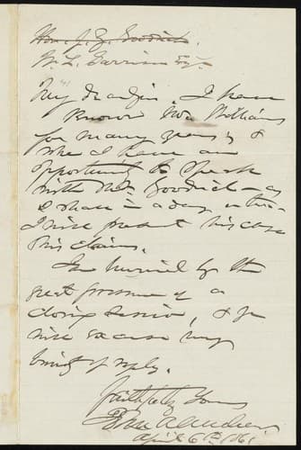 [Letter to] W.L. Garrison Esq'r, My dear Sir