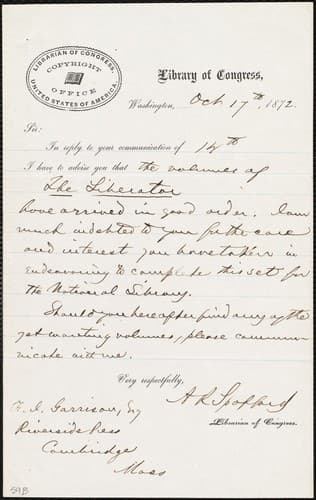[Letter to] Sir