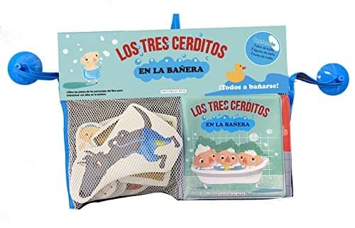 Los tres cerditos en la bañera