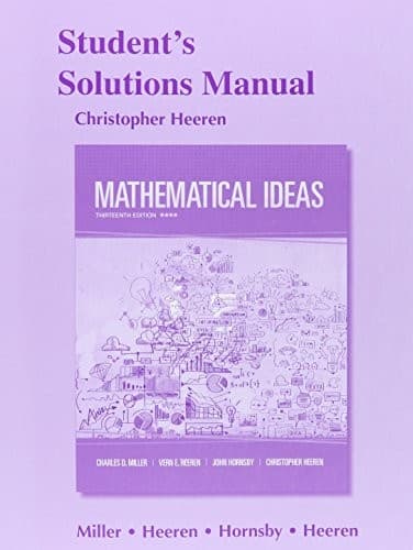 Student Solutions Manual for Mathematical Ideas