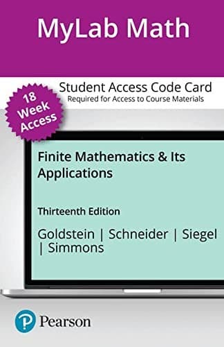 Finite Mathematics & Its Applications -- MyLab Math with Pearson eText Access Code