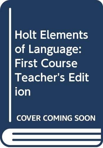 Holt Elements of Language