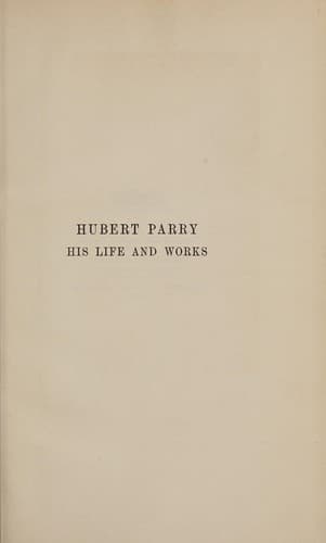 Hubert Parry