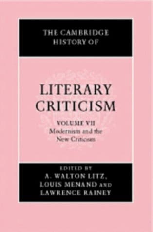Modernism & the New Criticism