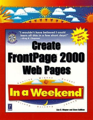 Create FrontPage 2000 Web pages in a weekend