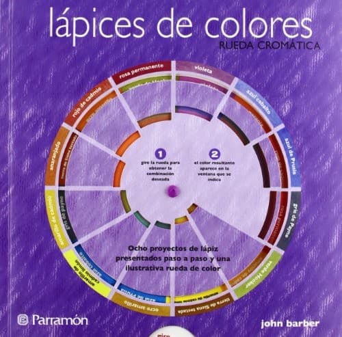 Lápices de colores rueda cromática