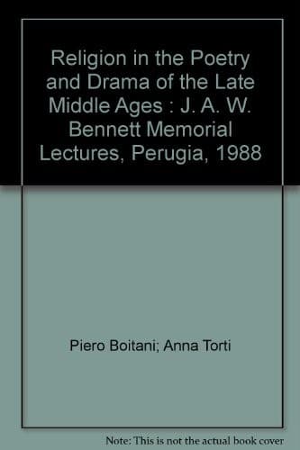 Religion in the poetry and drama of the late Middle Ages in England