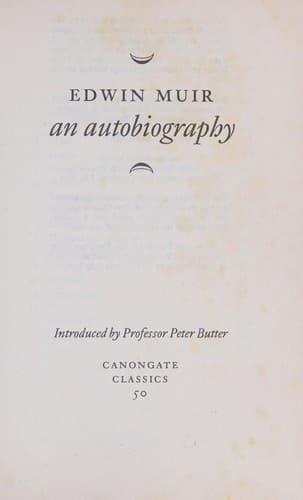 An Autobiography (Canongate Classic, 50)