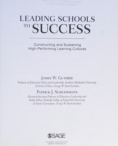 Leading schools to success