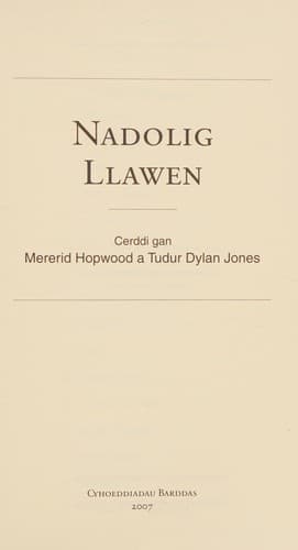 Cerddi Nadolig a Phlygain