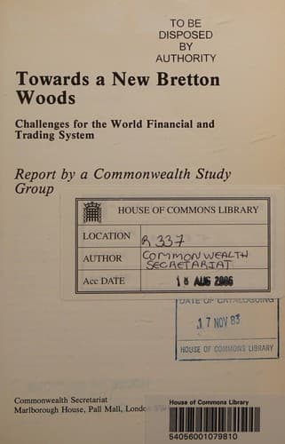 Towards a new Bretton Woods
