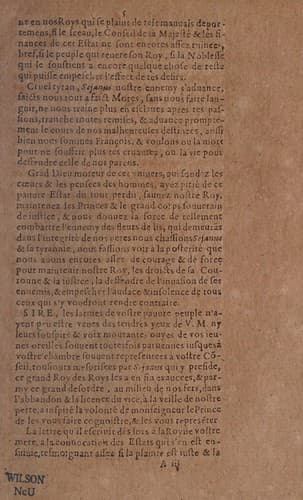 Seianus françois, au roy