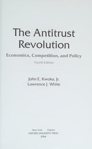 The antitrust revolution