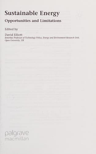 Sustainable Energy