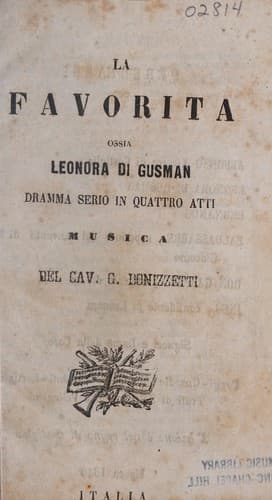 La favorita, ossia, Leonora di Gusman