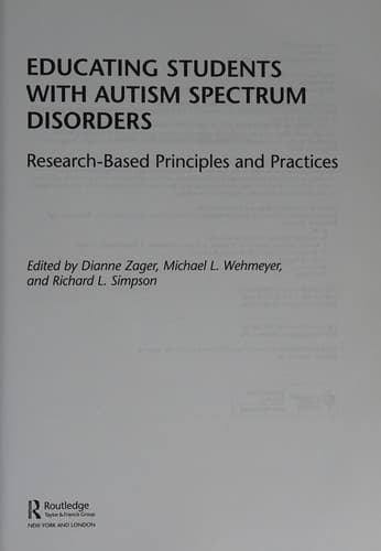 Educating students with autism spectrum disorders