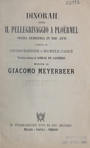 Dinorah, ossia, Il pellegrinaggio a Plo©±rmel