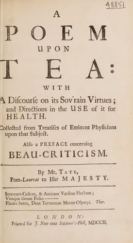 A poem upon tea