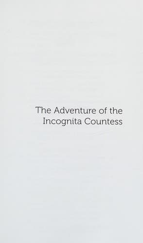The Adventure of the Incognita Countess (Conversation Pieces) (Volume 53)