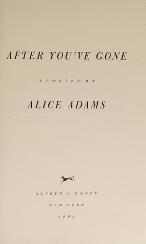 After You've Gone, Stories