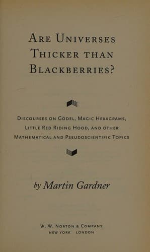 Are Universes Thicker Than Blackberries?