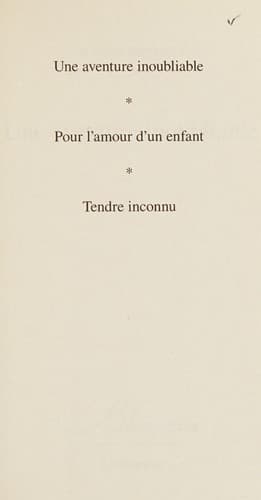 Une Aventure Inoubliable