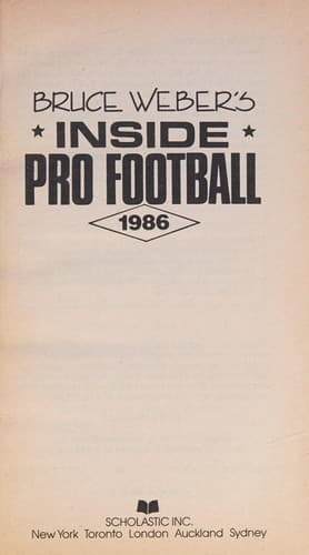 Bruce Weber's Inside Pro Football 1986