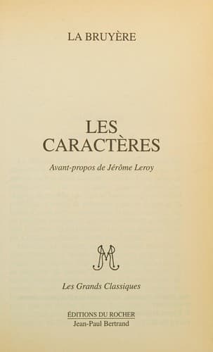 CARACTERES -LES