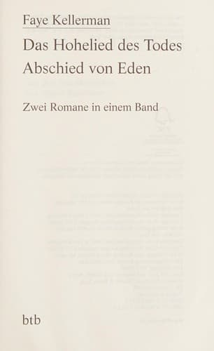 Das Hohelied des Todes. Abschied von Eden