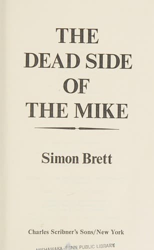 The dead side of the mike