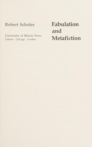 Fabulation and Metafiction