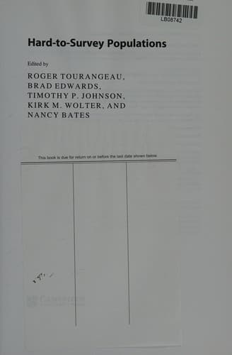 Hard-To-Survey Populations