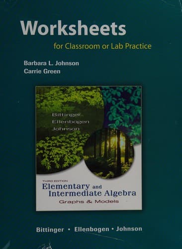 Elementary and Intermediate Algebra