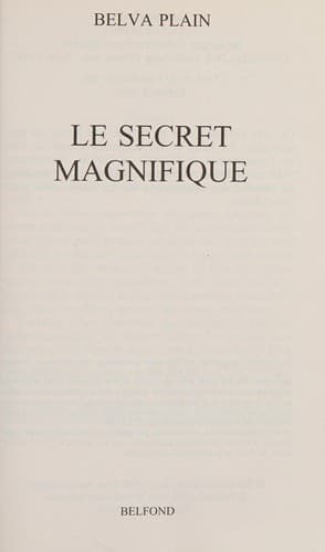 Le Secret magnifique