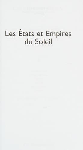 Les États et empires du Soleil