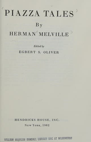 The Piazza Tales, Herman Melville
