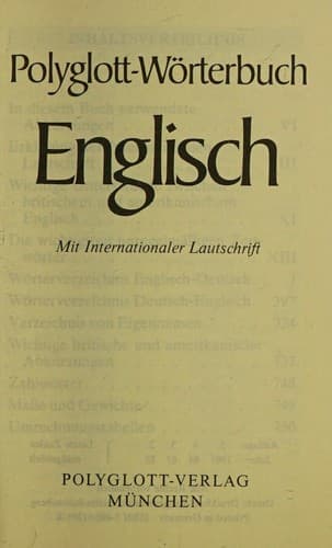 POLYGLOTT-W©RTERBUCH ENGLISCH
