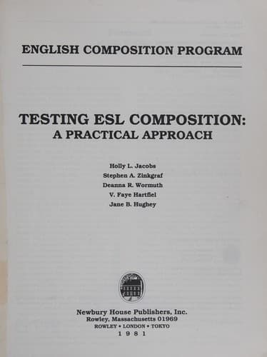 Testing ESL composition