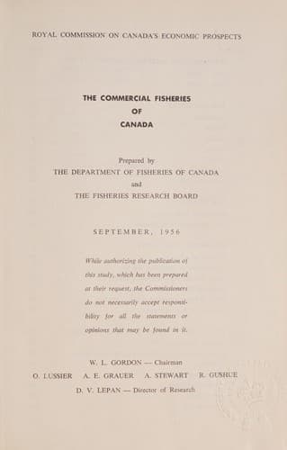 The commercial fisheries of Canada