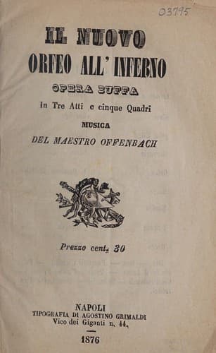 Il nuovo Orfeo all'inferno