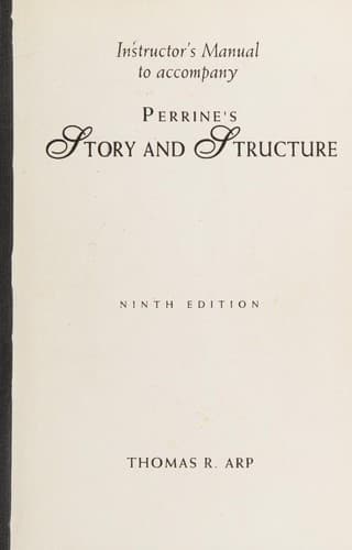 Instructor's Manual to Accompany Perrine's Story and Structure