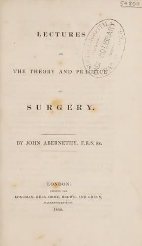 Lectures on the theory and practice of surgery