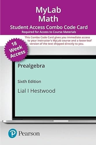 MyLab Math with Pearson EText -- Combo Access Card -- for Prealgebra (18-Weeks)