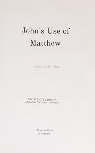 John's Use of Matthew