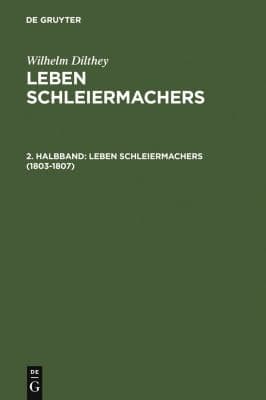 Leben Schleiermachers (1803-1807)