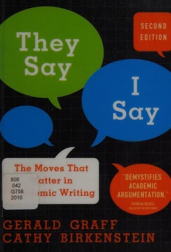 "They Say / I Say"--second edition